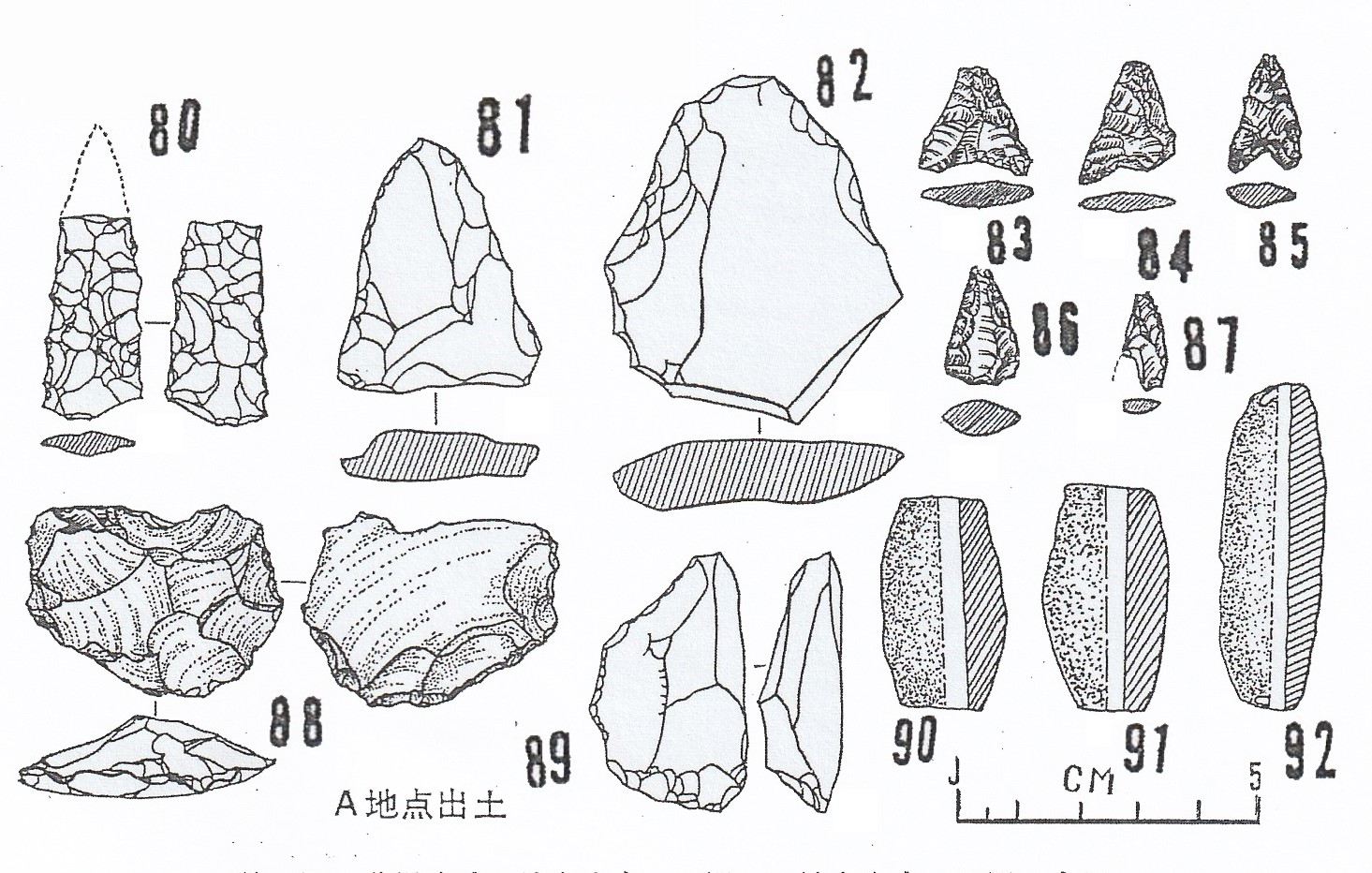 図６ A部の旧石器②